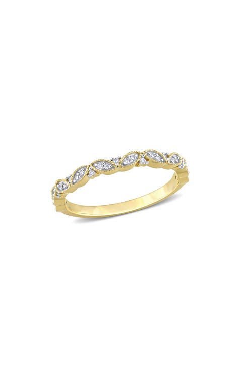 Anillo semieterno de diamantes - 0.1ct.