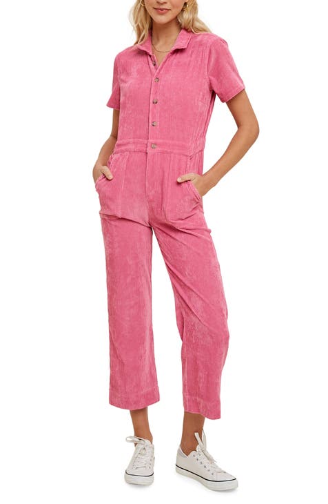 Mono de pana de manga corta