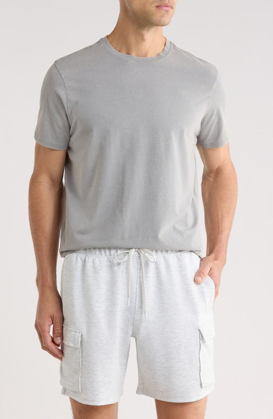 Acid Wash Stretch Cotton T-Shirt