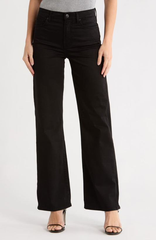 Alexa High Waist Straight Leg Sateen Pants