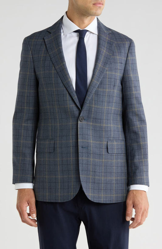 Plaid Wool Sport Coat