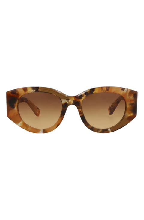 51mm Oval Sunglasses
