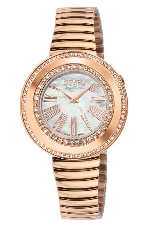 Reloj pulsera diamantes Gandria, 36mm - 0.8424ct.