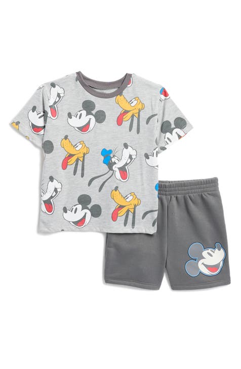 Conjunto de camiseta y pantalones cortos de Mickey & Friends para niños (niño pequeño)