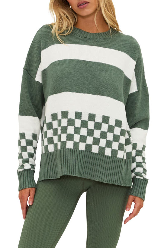 Callie Colorblock Crewneck Sweater