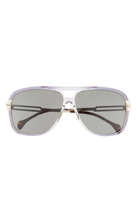 63mm Novelty Aviator Sunglasses