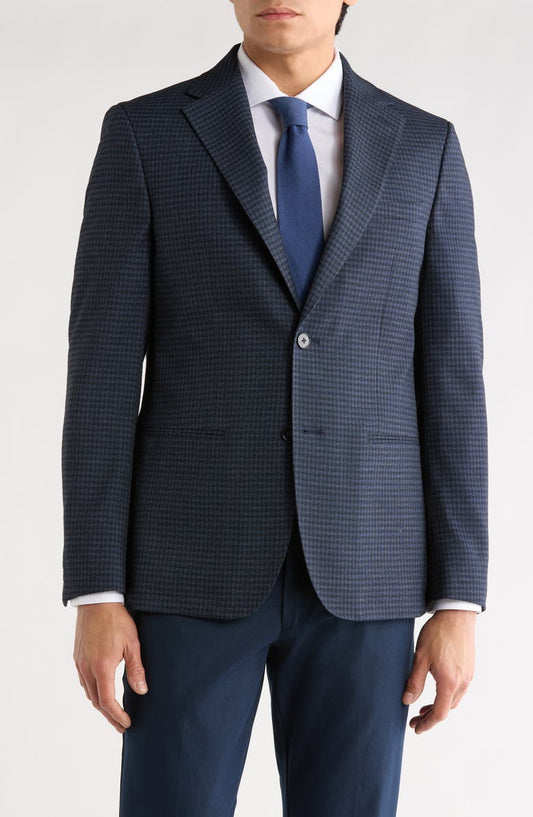 Plaid Two-Button Sport Coat
