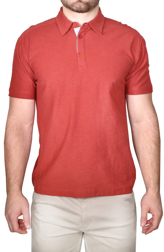 Cotton Slub Knit Polo