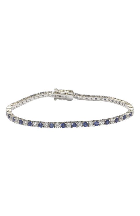 Blue Sapphire Tennis Bracelet