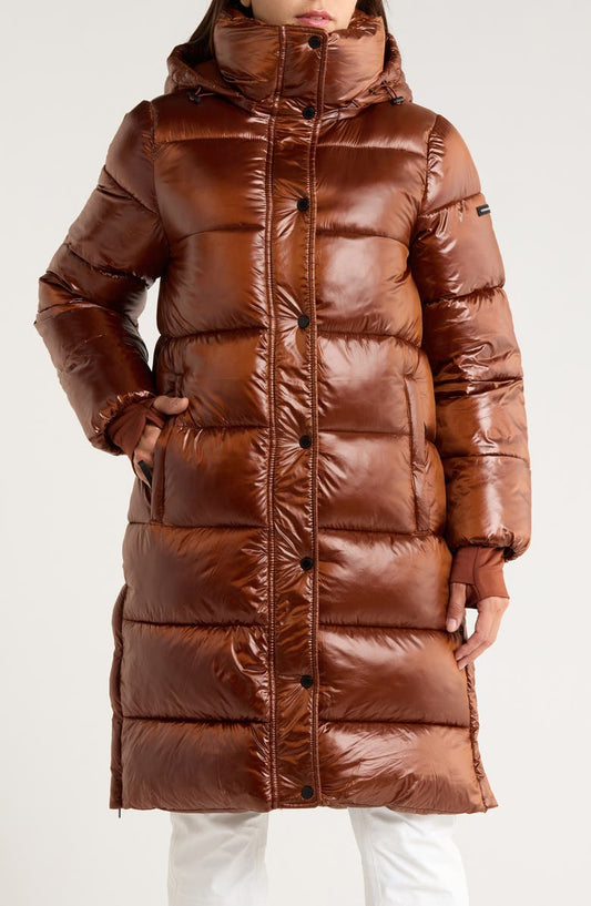 Pillow 3/4 Hooded Longline Puffer Coat