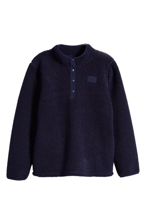 Jersey Slimover Quarter Snap de vellón para niños (niño grande)