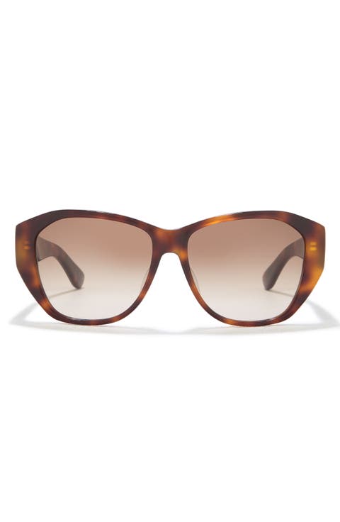 56mm Gradient Square Sunglasses
