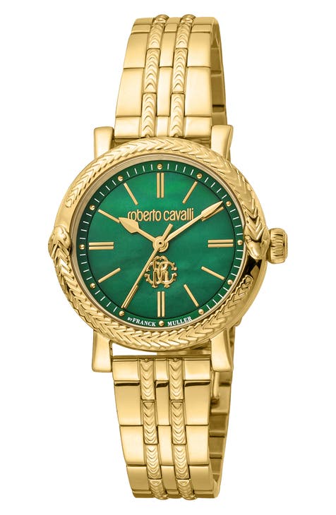 Reloj de pulsera con esfera de nácar, 30 mm