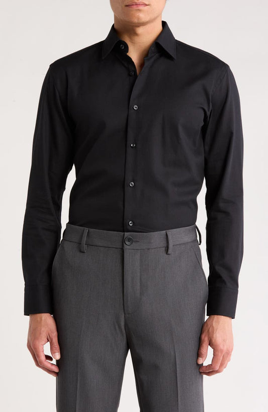 Kent Sharp Fit Cotton Dress Shirt