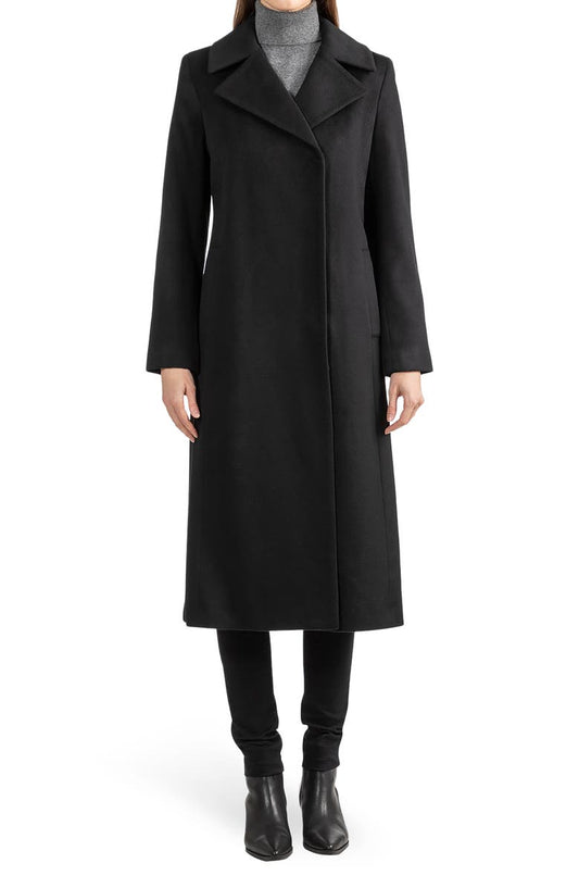 Wool Notch Lapel Coat