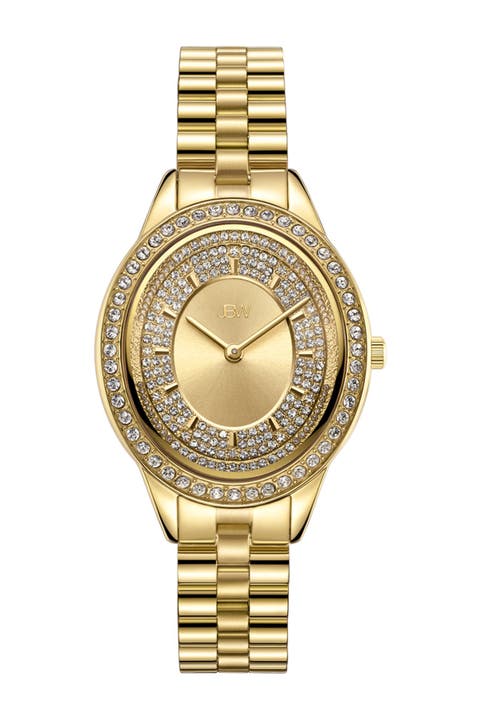 Reloj de pulsera de diamantes Bellini para mujer, 30 mm - 0,12 ctw