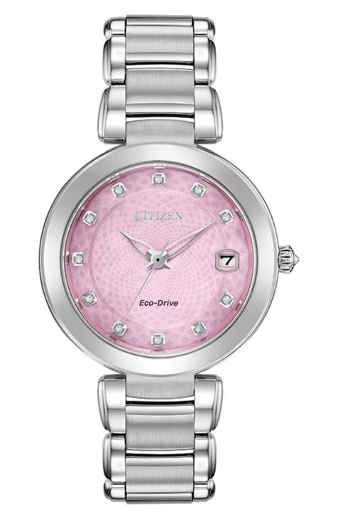 Reloj de pulsera para mujer con diamantes, 33 mm