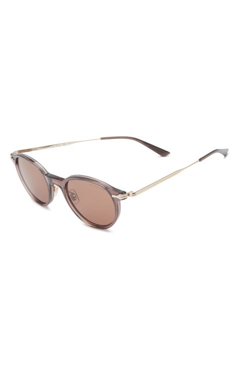 49mm Round Sunglasses