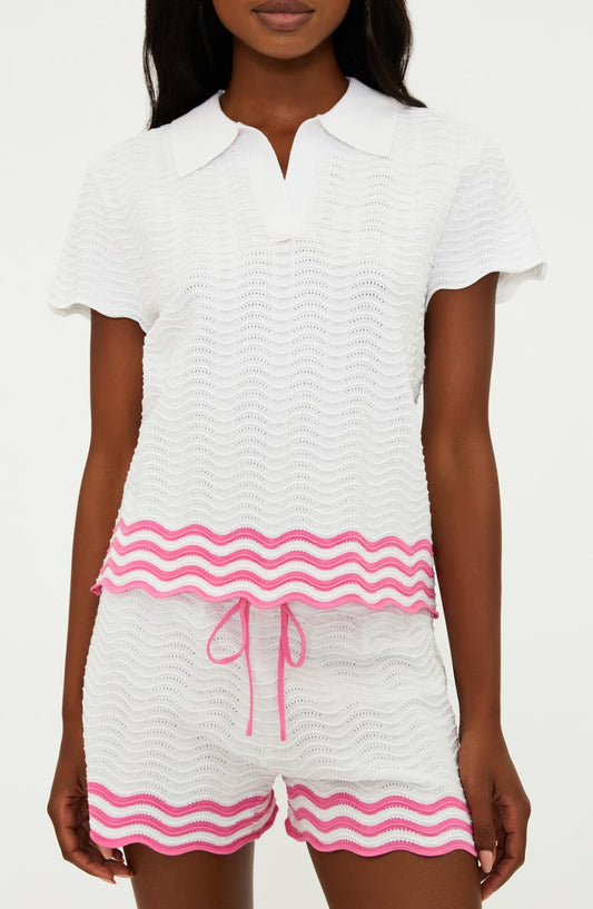 Vera Short Sleeve Cover-Up Top