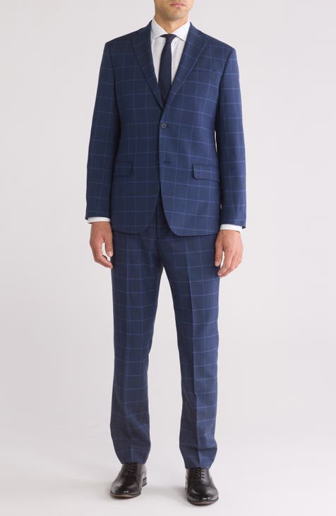 Traje de dos piezas con ribete de ventana