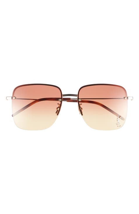 Gafas de sol cuadradas degradadas de 58 mm