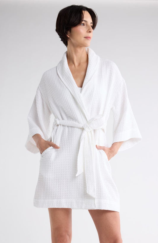 Cotton Waffle Knit Robe