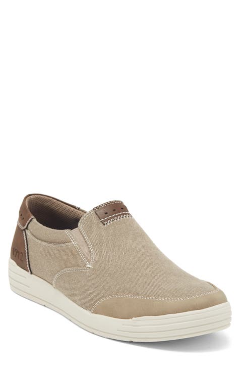 Kore City Walk Canvas Moc Toe Slip-On Sneaker - Ancho disponible (Hombre)
