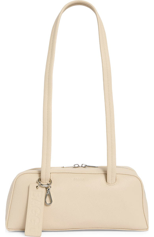 Small Recycled Leather Bowler Shoulder Bag