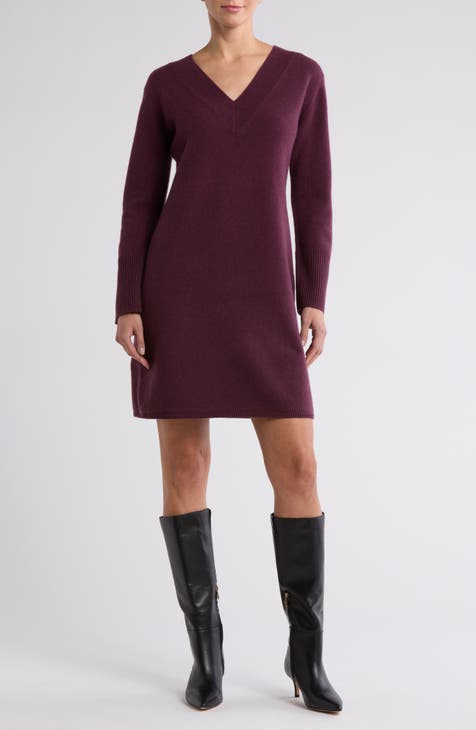 Vestido estilo jersey de lana y cachemir