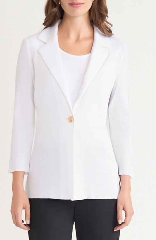 Three Quarter Sleeve High-Low Blazer