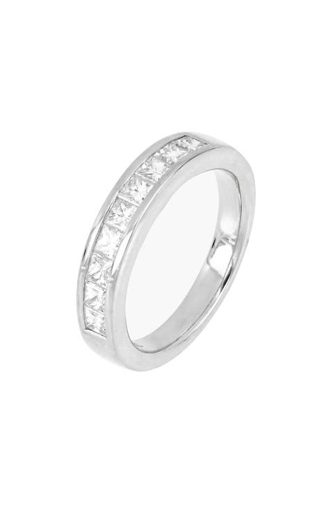 Anillo de diamantes talla princesa de oro blanco de 18 quilates - 0,88 ct. (Exclusivo Nordstrom)