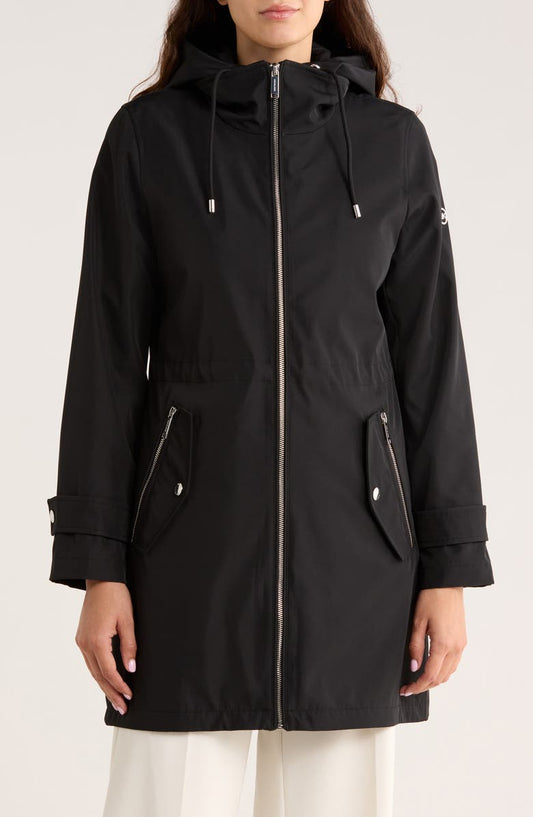 Water Resistant Hooded Coat