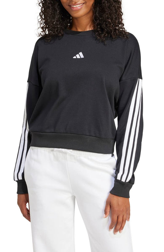 3-Stripes French Terry Crop Sweater