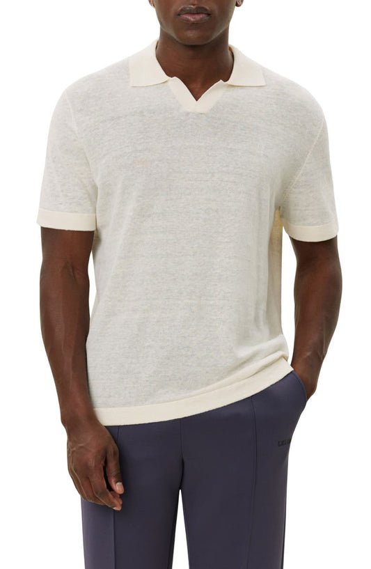 Emmanuel Linen & Cotton Polo Sweater