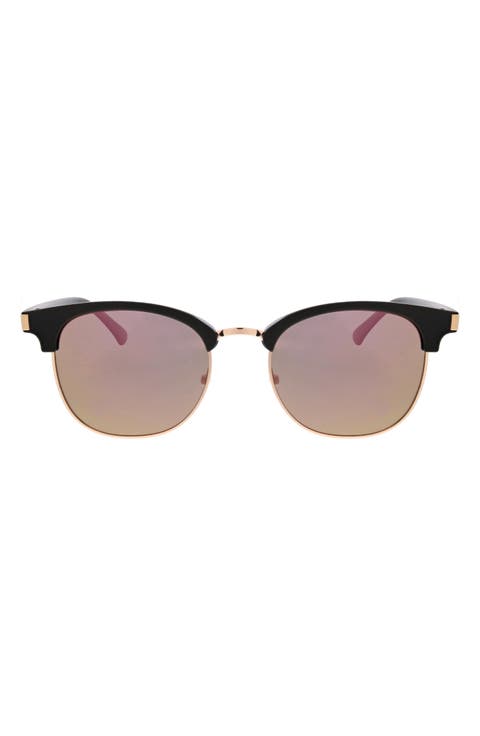 52mm Retro Half Rim Sunglasses