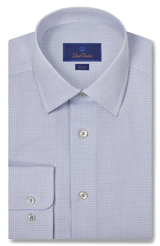 Slim Fit Microdobby Dress Shirt
