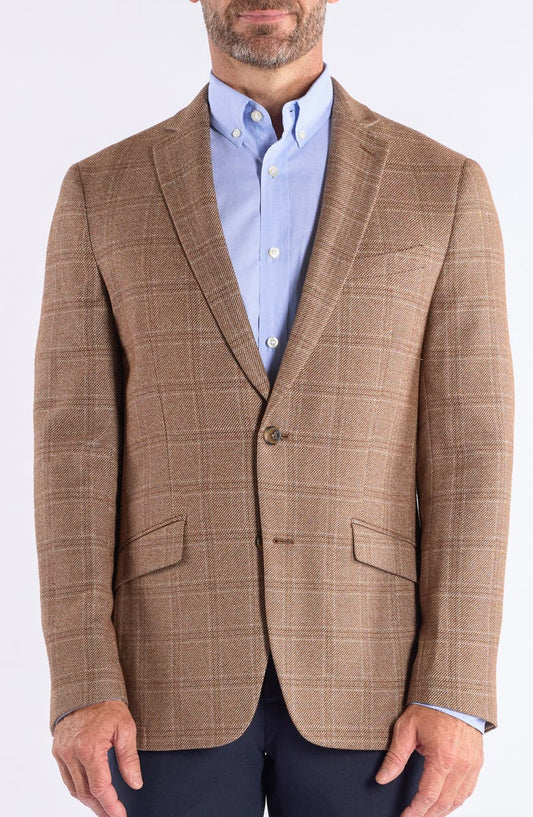 Windowpane Knit Sport Coat
