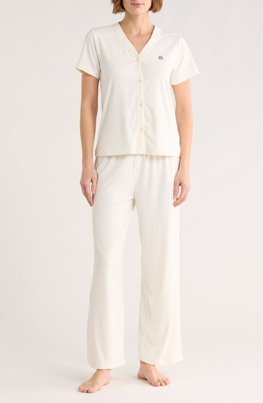 Ribbed Long Pajamas