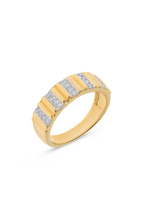 Diamond Row Stack Ring