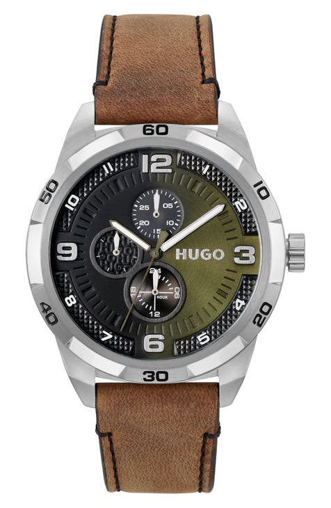 Reloj Grip Cronógrafo Cuarzo Correa de Piel, 46mm