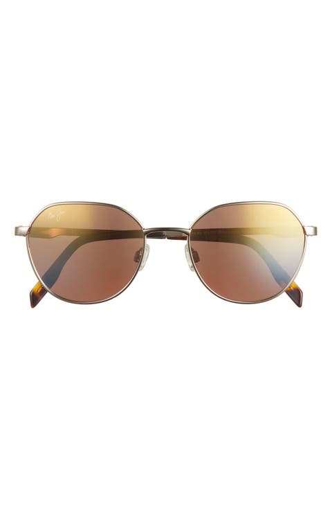 52mm Polarized Oval Sunglasses