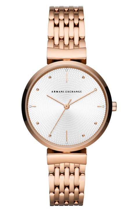 Reloj pulsera T-Bar con tres manecillas, 36 mm