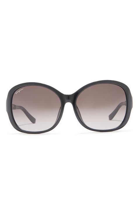 Salvatore Ferragamo Gafas de sol cuadradas de 59 mm