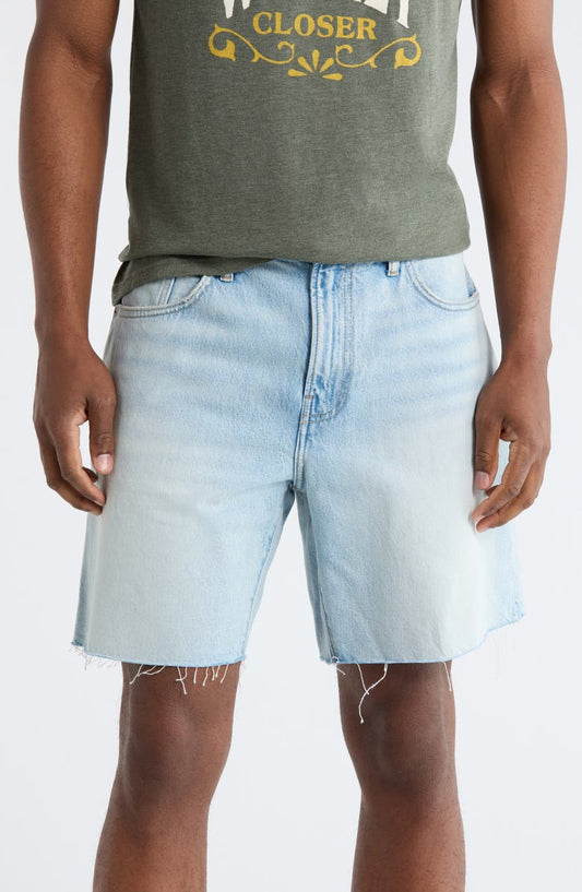 Loose Cutoff Denim Shorts