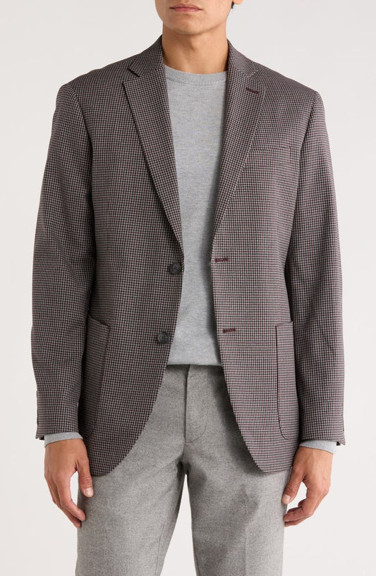 Gingham Knit Sport Coat