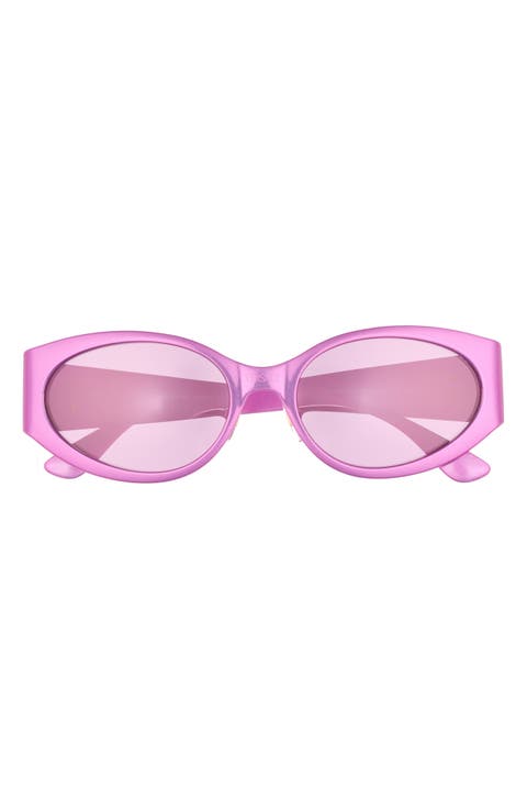 56mm Oval Sunglasses
