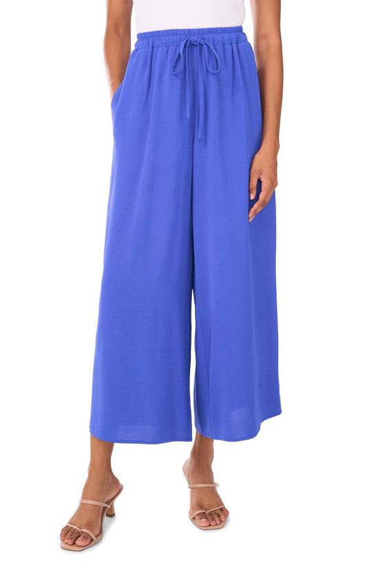 Crinkled Drawstring Waist Pants