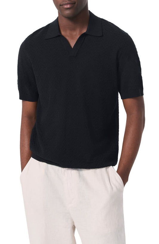 Zuma Johnny Collar Chevron Terry Cloth Polo