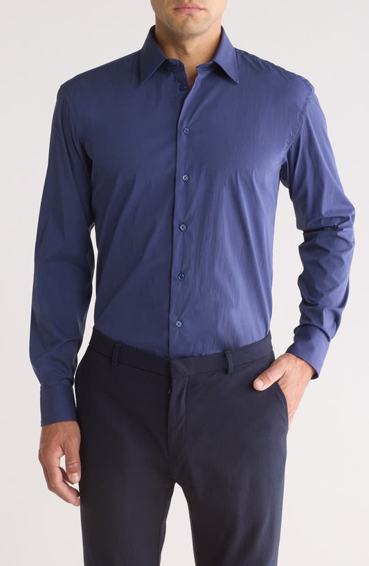 Solid Twill Dress Shirt