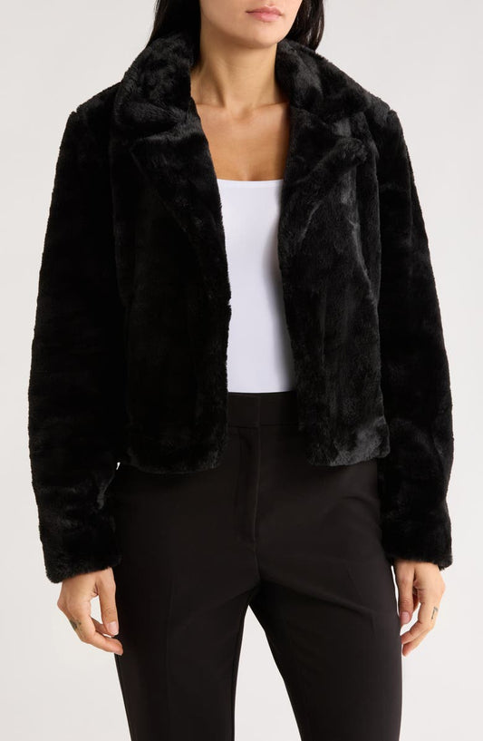 Faux Fur Crop Jacket